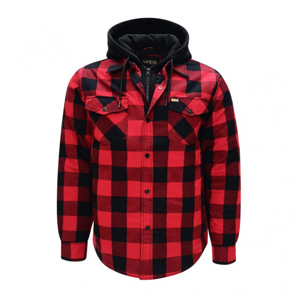 CHEMISE EN FLANELLE DOUBLÉ AVEC CAPUCHON TASK - TK-1687