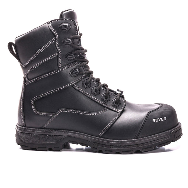 BOTTE DE TRAVAIL 8" AGILITY NOIRE SANS MÉTAL ROYER - 5701GT