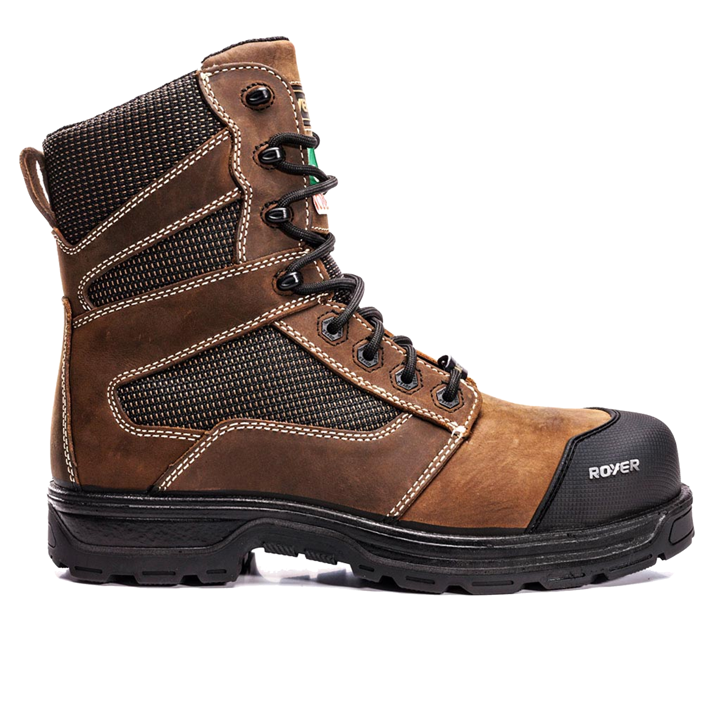 BOTTE DE TRAVAIL 8" AGILITY BRUNE SANS MÉTAL ROYER - 5720GT