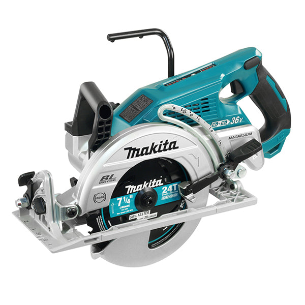 SCIE CIRCULAIRE SANS FIL 18V AVEC POIGNÉE ARRIÈRE MAKITA - DRS780Z