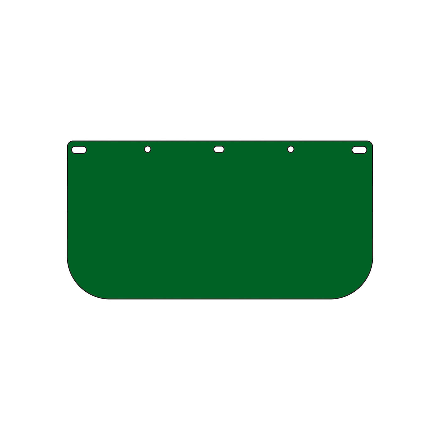 VISIÈRE POLYCARBONATE VERTE 1 MM - EP815PG/40