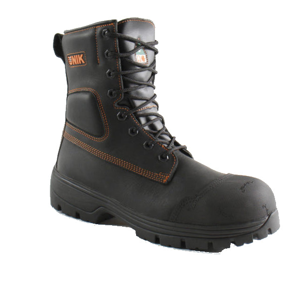 BOTTE DE TRAVAIL 8'' NOIRE TRÈS LARGE UNIK - USF89601