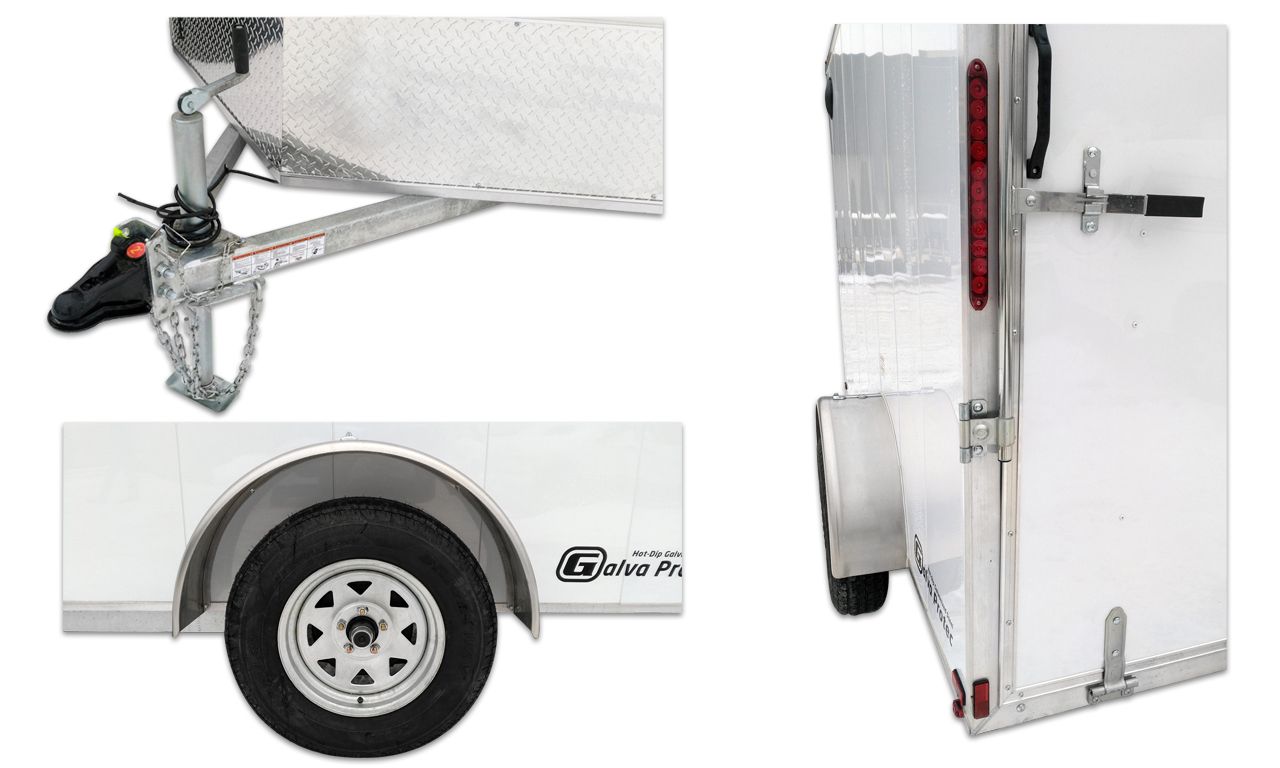 REMORQUE FERMÉE 6 X 10 X 6 3500 lb