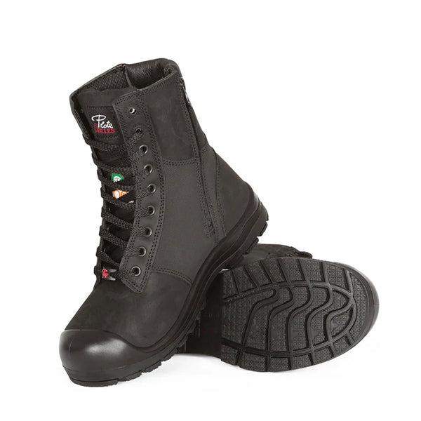 BOTTE DE TRAVAIL 8'' NOIR FEMME PILOTE & FILLES - PF368-61