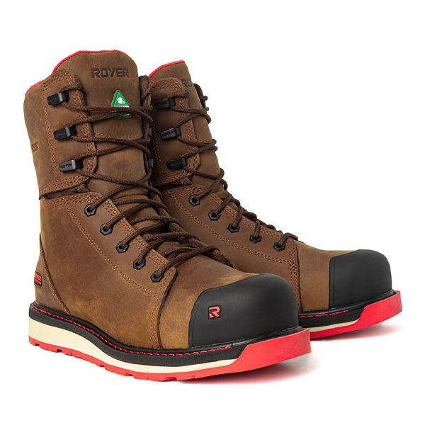 BOTTE DE TRAVAIL 8''BRUNE IRONBOLT CAP NOIR  ROYER - 8950RTI