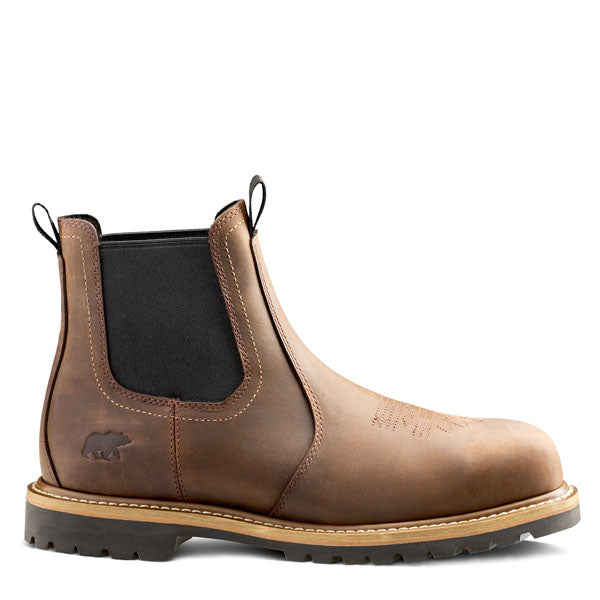 BOTTE DE TRAVAIL À ENFILER BRUNE CHELSEA LUNBRECK KODIAK - 1018DB