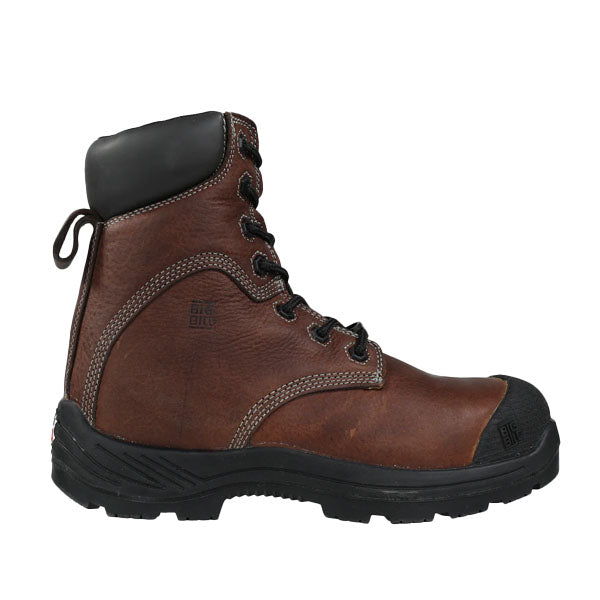 BOTTE DE TRAVAIL 8'' BRUNE TRACTION 360 SANS MÉTAL BIGBILL - BB6530