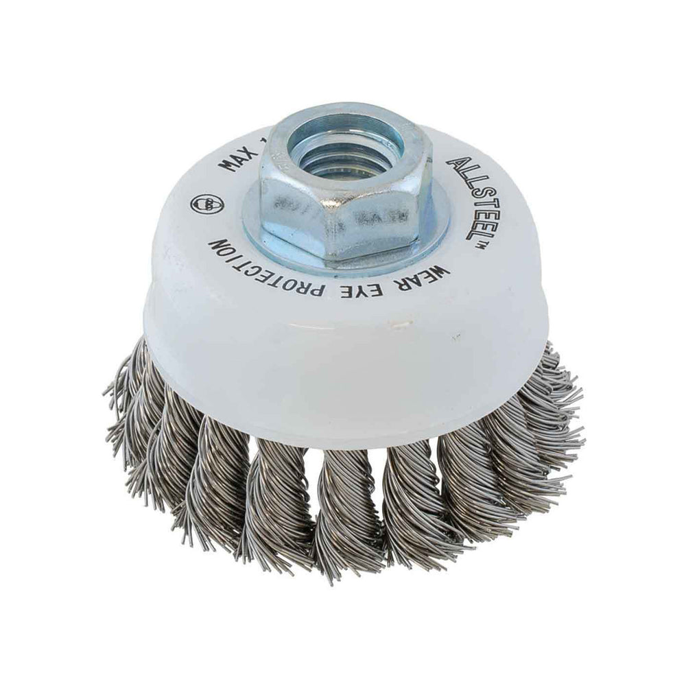 BROSSE CLOCHE À FILS D'ACIER INOX NOUÉS ALLSTEEL - 13W