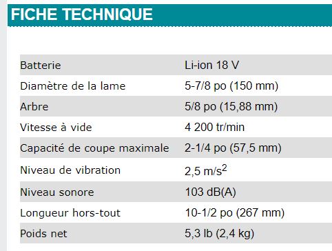 SCIE CIRCULAIRE À MÉTAL 5-7/8'' MAKITA 18V - DCS553Z