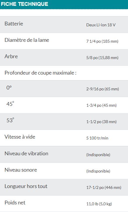 SCIE CIRCULAIRE SANS FIL 18V AVEC POIGNÉE ARRIÈRE MAKITA - DRS780Z