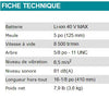 ENSEMBLE RECTIFIEUSE COUDÉE 5'' (INTERRUPTEUR À PALETTE) MAKITA 40V - GA013GM102