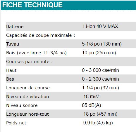 ENSEMBLE SCIE ALTERNATIVE MAKITA 40V - JR001GM101